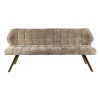 WoonStijl Eetkamerbank raster 180 Hoven champagne-bruin frame