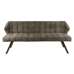 WoonStijl Eetkamerbank raster 180 Hoven taupe-bruin frame