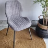 WoonStijl Eetkamerstoel Lende Boucle grijs