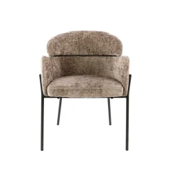 WoonStijl Eetkamerstoel ronde rug Curva Hoven Champagne
