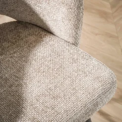 WoonStijl Eetkamerstoel Salon Tissee cargo zandkleur