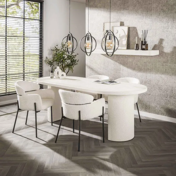 WoonStijl Eetkamertafel arch stone 215x90cm