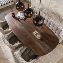 WoonStijl Eetkamertafel 215 Arhus solid bruin