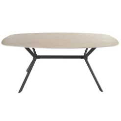 WoonStijl Eetkamertafel 180 ceramic travertinlook
