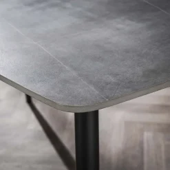 WoonStijl Eetkamertafel 140 Ceramic natural lichtgrijs