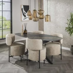 WoonStijl Eetkamertafel spider deens ovaal 180