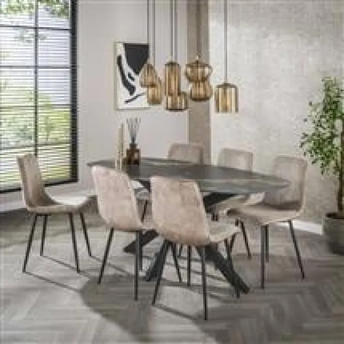 WoonStijl Eetkamertafel spider deens ovaal 180