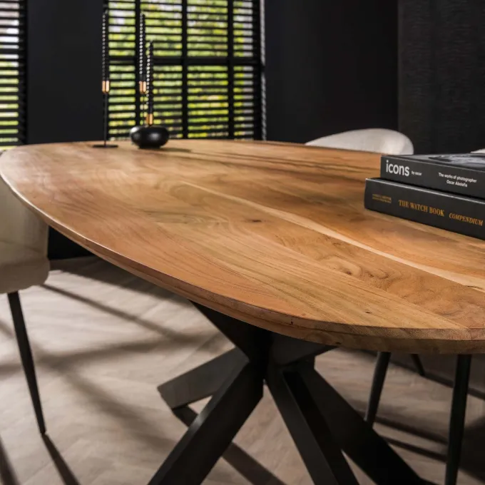 WoonStijl Eettafel Arhus solid acacia 215 cm