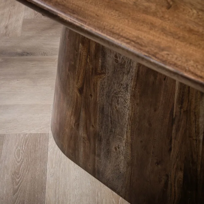 WoonStijl Eettafel Central deens ovaal 180 cm acacia bruin