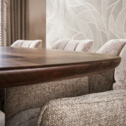 WoonStijl Eettafel Central deens ovaal 180 cm acacia bruin