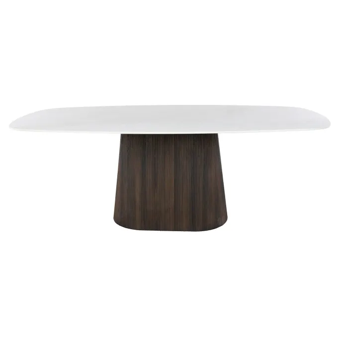 WoonStijl Eettafel Ceramo Centro deens ovaal 215cm Taj Mahal