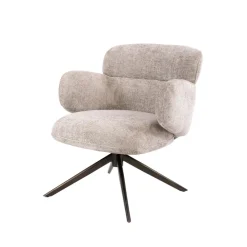 WoonStijl Fauteuil Flex draaibaar Hoven zand-bruin