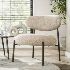 WoonStijl Fauteuil Round - Tissee cargo zandkleur
