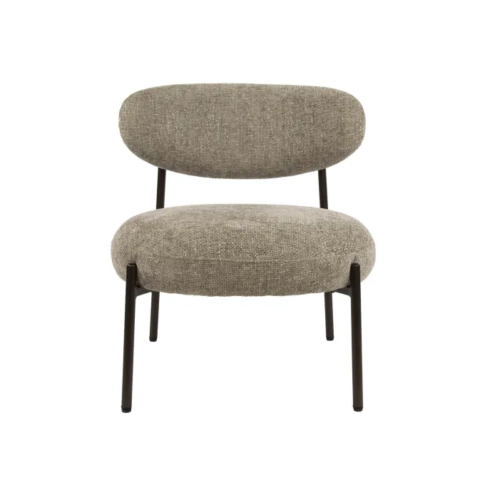 WoonStijl Fauteuil Round - Tissee cargo zandkleur