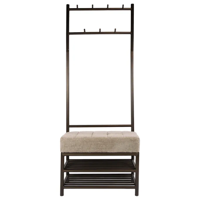 WoonStijl Garderobebank Luno 70cm Drift bruin