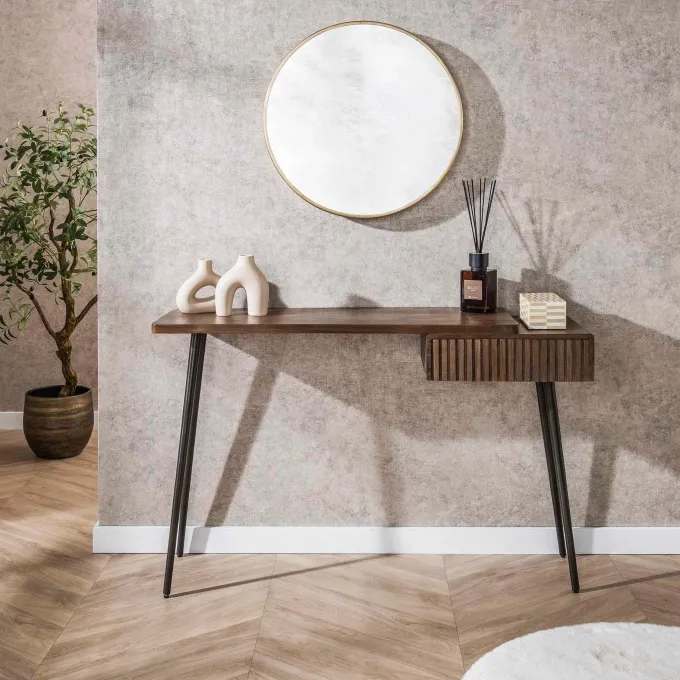 WoonStijl Hal-/kaptafel Carve met 1 lade