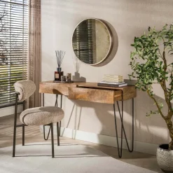 WoonStijl Hal-/kaptafel Ocean 2 lades mango zand