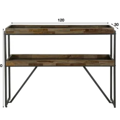 WoonStijl Haltafel Teca layer opstaande rand