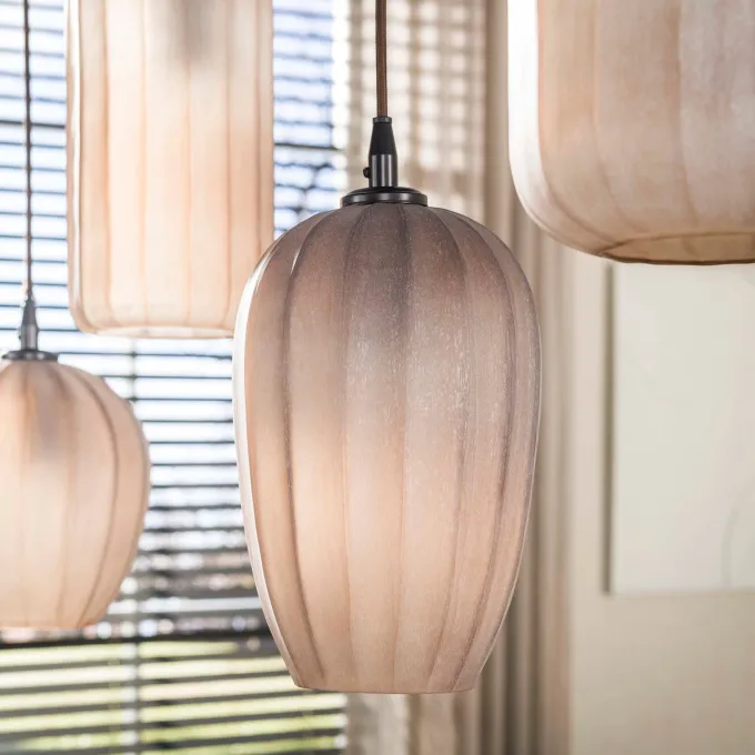 WoonStijl Hanglamp Altura 5-lichts Sienna bruin-frosted