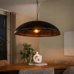 WoonStijl Hanglamp Guard 1-lichts Ø90cm Smoked bruin