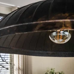 WoonStijl Hanglamp Guard 1-lichts Ø90cm Smoked bruin