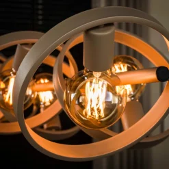 WoonStijl Hanglamp Hover 8-lichts beige