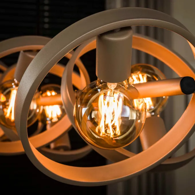 WoonStijl Hanglamp Hover 8-lichts beige
