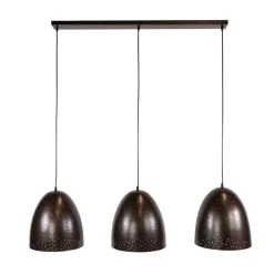 WoonStijl Hanglamp kosmos 3 lichts Urban bruin
