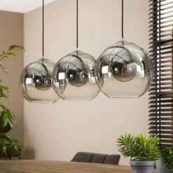 WoonStijl Hanglamp 3L bubble shaded