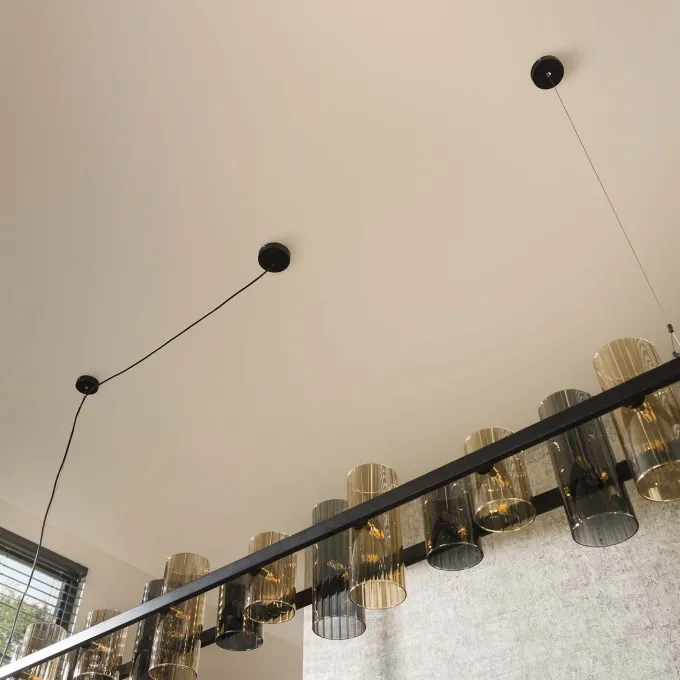 WoonStijl Hanglamp 14L cylinder mixed glass