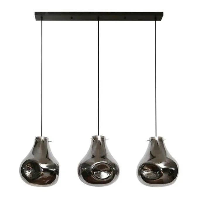 WoonStijl Hanglamp 3L dent glass