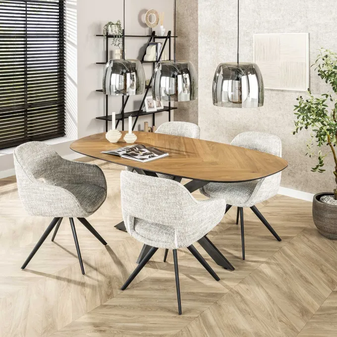 WoonStijl Hanglamp 3L drift glass