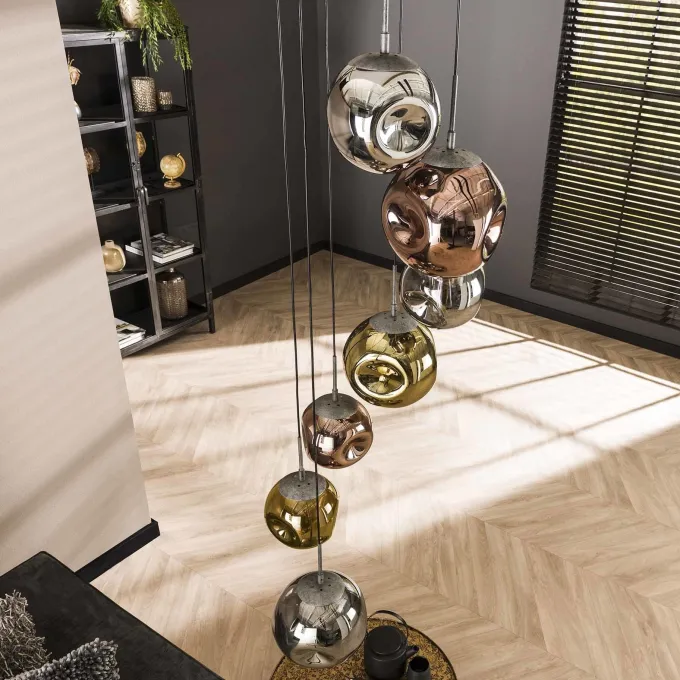 WoonStijl Hanglamp 7L getrapt stellar