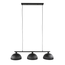 WoonStijl Hanglamp 3L halfronde kap-ribbel