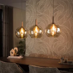 WoonStijl Hanglamp 3 Lichts Sfera beige