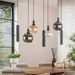 WoonStijl Hanglamp 4+3L Sfera tricolore