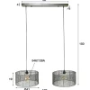 WoonStijl Hanglamp 2L stringshade metal