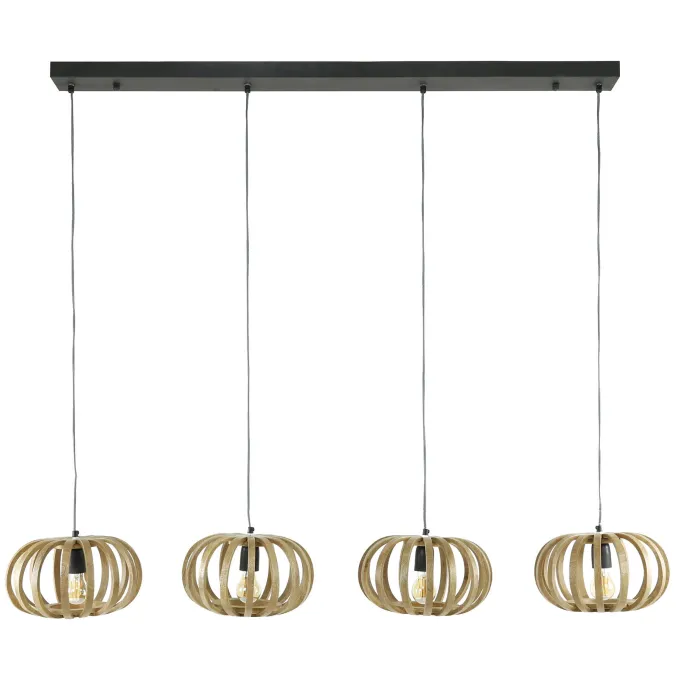 WoonStijl Hanglamp 4L stripes