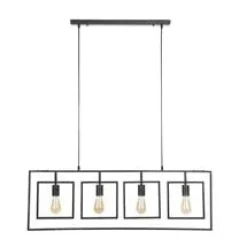 WoonStijl Hanglamp 4L Turn square / Charcoal