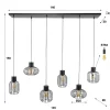 WoonStijl Hanglamp 3+3 mix metal