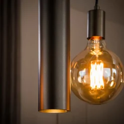 WoonStijl Hanglamp Senso 5+4-lichts Sienna bruin