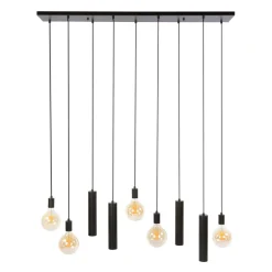 WoonStijl Hanglamp Senso 5+4-lichts Sienna bruin