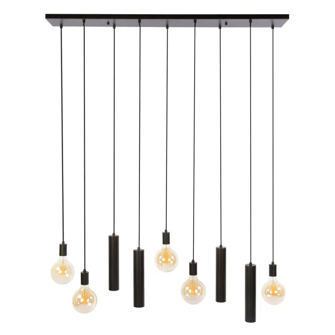 WoonStijl Hanglamp Senso 5+4-lichts Sienna bruin