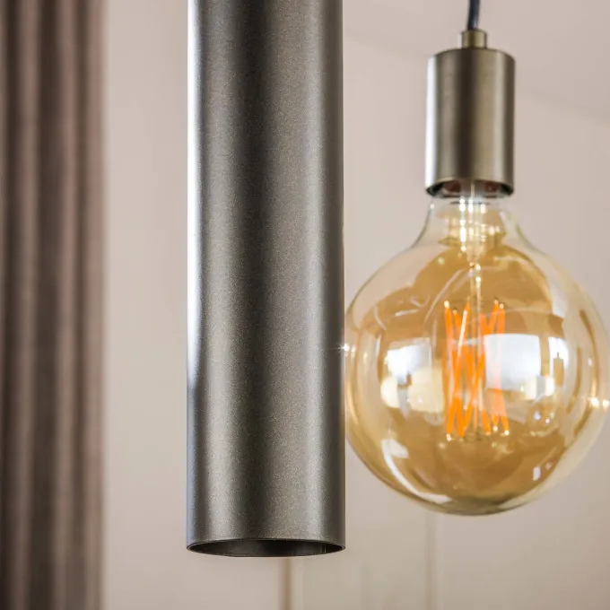WoonStijl Hanglamp Senso 5+4-lichts Sienna bruin