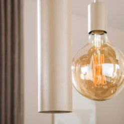 WoonStijl Hanglamp Senso 5+4-lichts Beige
