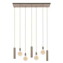 WoonStijl Hanglamp Senso 4+3-lichts Beige