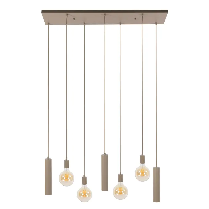 WoonStijl Hanglamp Senso 4+3-lichts Beige