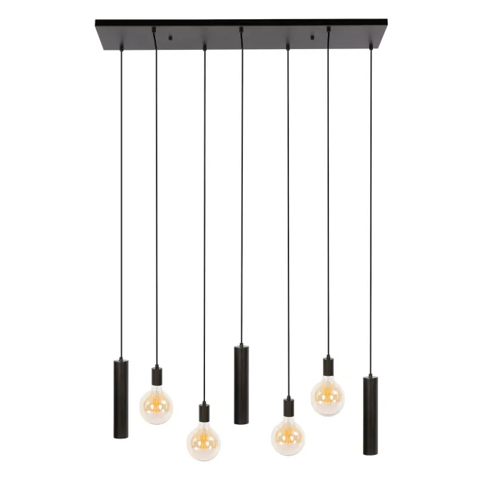 WoonStijl Hanglamp Senso 4+3-lichts Sienna bruin