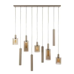 WoonStijl Hanglamp Sepiora 5+4-lichts Sienna beige