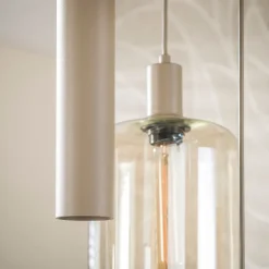 WoonStijl Hanglamp Serene getrapt 5-lichts beige